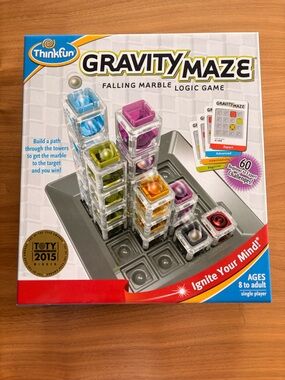 ThinkFun Gravity Maze Falling Marble Logic Game - Multicolor